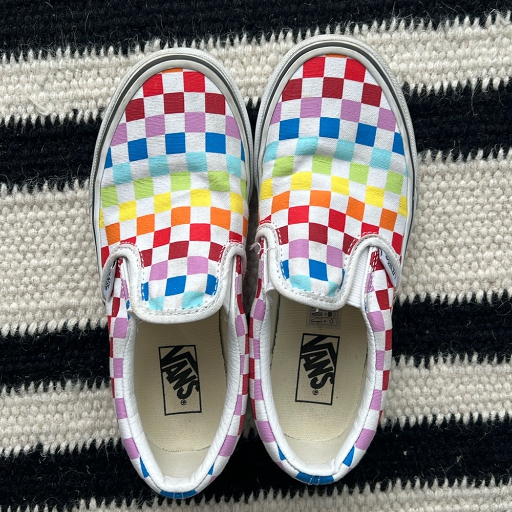 Rainbow checker Vans - Kids 2.0